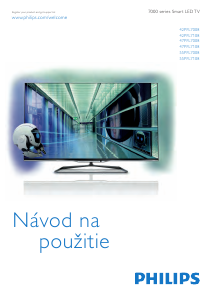 Návod Philips 42PFL7108K LED televízor