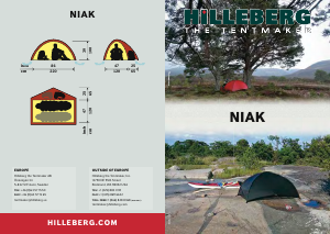 사용 설명서 Hilleberg Niak 텐트