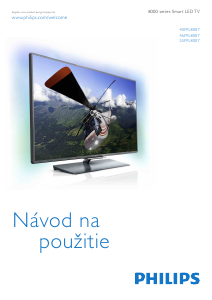 Návod Philips 46PFL8007K LED televízor