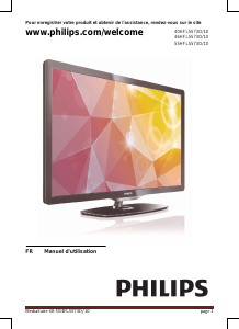 Mode d’emploi Philips 55HFL5573D Téléviseur LED