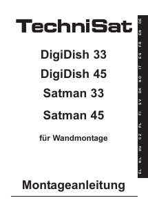 Bruksanvisning TechniSat SATMAN 33 Parabolantenne