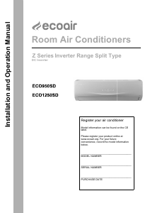 Manual EcoAir ECO1250SD Air Conditioner