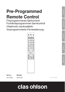 Käyttöohje Crescent SR1000 Kaukosäädin