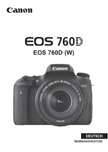 Bedienungsanleitung Canon EOS 760D Digitalkamera