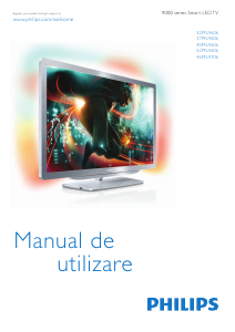 Manual Philips 9000 Series 40PFL9606K Televizor LED