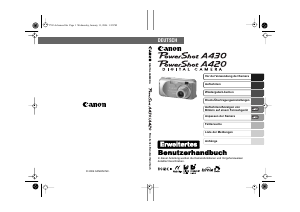 Bedienungsanleitung Canon PowerShot A430 Digitalkamera