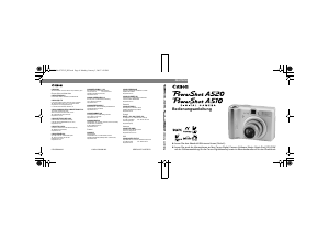 Bedienungsanleitung Canon PowerShot A520 Digitalkamera