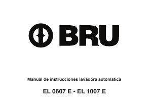 Manual de uso BRU EL 0607 E Lavadora