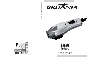 Manual Britania 14W Aparador de cabelo