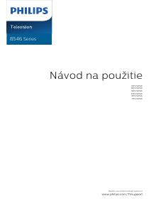 Návod Philips 58PUS8546 LED televízor