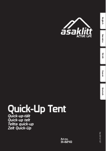 Handleiding Asaklitt 31-8240 Tent
