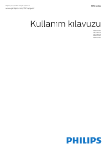 Kullanım kılavuzu Philips 75PUS6754 LED televizyon