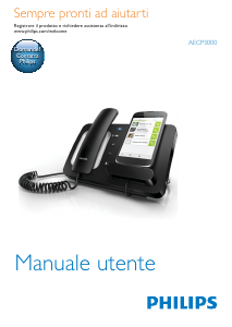 Manuale Philips AECP3000 Telefono