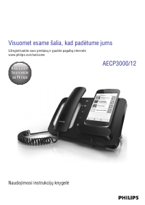 Vadovas Philips AECP3000 Telefonas