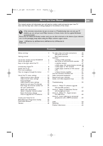 Manual Philips 42PF9631D Plasma Television