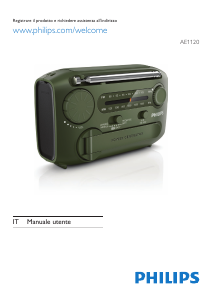Manuale Philips AE1120 Radio