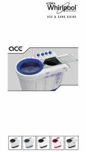 Manual Whirlpool ACE 7.0 Stainfree Washing Machine