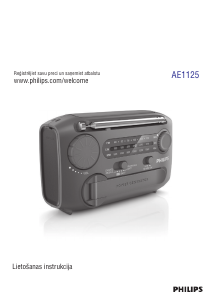 Rokasgrāmata Philips AE1125 Radioaparāts