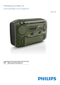 Bedienungsanleitung Philips AE1125 Radio