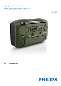 Manual Philips AE1125 Radio