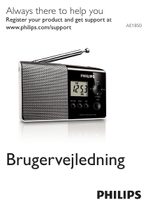 Brugsanvisning Philips AE1850 Radio
