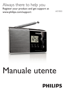 Manuale Philips AE1850 Radio