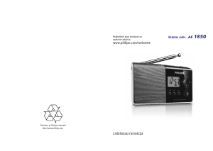 Rokasgrāmata Philips AE1850 Radioaparāts