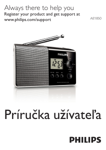 Návod Philips AE1850 Rádio