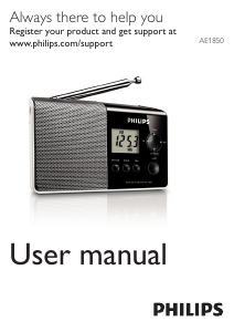 Manual Philips AE1850 Radio