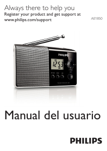 Manual Philips AE1850 Rádio