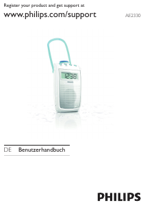 Bedienungsanleitung Philips AE2330 Radio