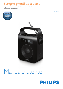 Manuale Philips AE2600B Radio