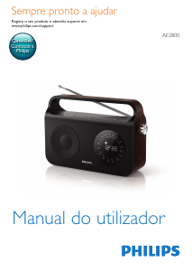 Manual Philips AE2800 Rádio