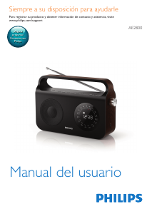 Manual de uso Philips AE2800 Radio