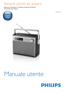Manuale Philips AE5020 Radio