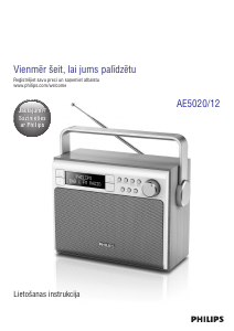 Rokasgrāmata Philips AE5020 Radioaparāts