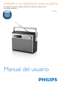 Manual de uso Philips AE5020 Radio