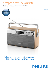 Manuale Philips AE5220 Radio