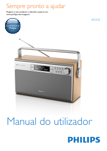 Manual Philips AE5220 Rádio