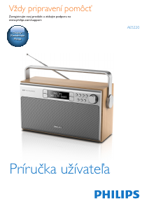 Návod Philips AE5220 Rádio