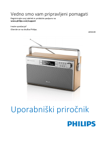 Priročnik Philips AE5220B Radijski sprejemnik