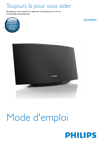 Mode d’emploi Philips AD7000W Haut-parleur