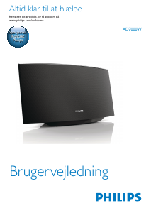 Brugsanvisning Philips AD7000W Højttaler