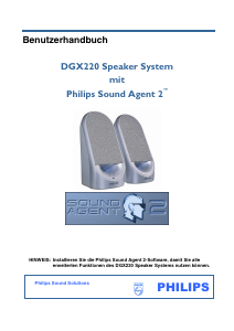 Bedienungsanleitung Philips DGX220 Lautsprecher