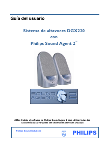 Manual de uso Philips DGX220 Altavoz