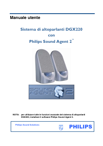 Manuale Philips DGX220 Altoparlante