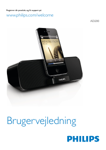 Brugsanvisning Philips AD200 Højttalerdock