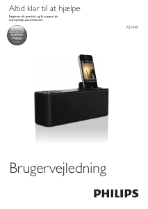 Brugsanvisning Philips AD440 Højttalerdock