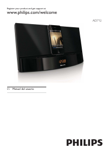 Manual de uso Philips AD712 Docking station