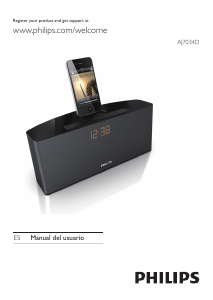 Manual de uso Philips AJ7034D Docking station